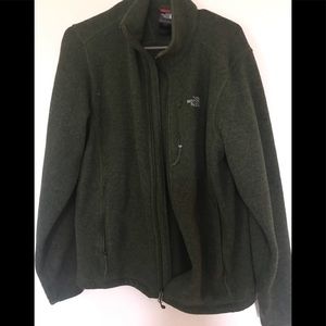 North face sweater jacket multiple pockets